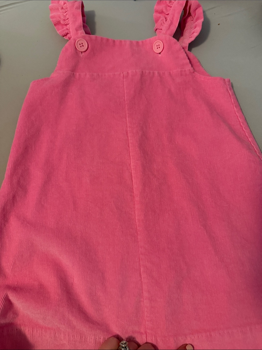The Beaufort Bonnet Company Pink Corduroy Jumper Dress